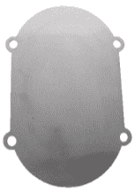 Låg for pumpehus, rustfri