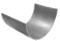 U-slidplade Rustfri, 3 mm.
