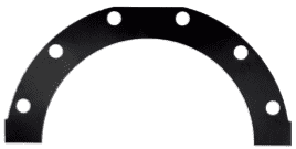 Pakning/pumpehus 0,5 mm.