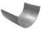 U-slidplade Rustfri, 3 mm.